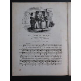 ROMAGNESI Antoine La Lanterne Magique Chant Piano ou Harpe 1828