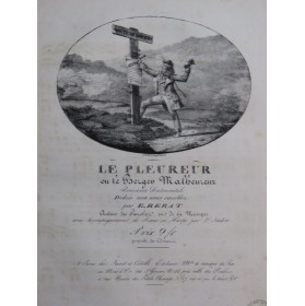 BÉRAT Frédéric Le Pleureur Chant Piano ca1830