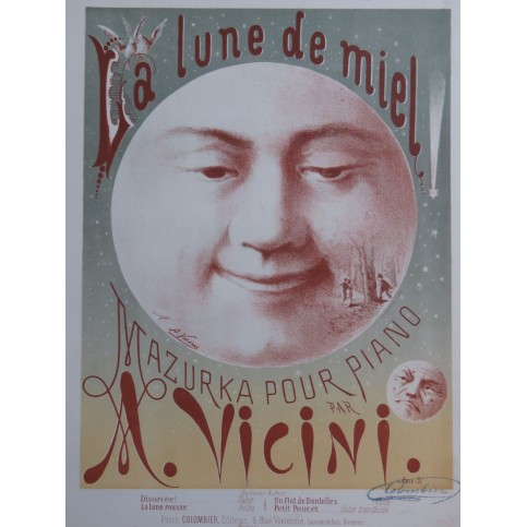 VICINI A. La Lune de Miel Piano ca1885