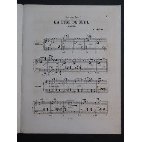 VICINI A. La Lune de Miel Piano ca1885