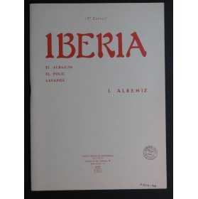 ALBENIZ Isaac Iberia Cahier No 3 Piano 1978