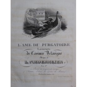 NIEDERMEYER Louis L'Ame du Purgatoire Chant Piano ca1830