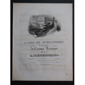 NIEDERMEYER Louis L'Ame du Purgatoire Chant Piano ca1830