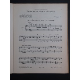 SCHMITT Florent Pécorée de Calabre Piano 1939