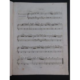 KOZELUCH Leopold Sonate op 19 Piano 4 mains ca1815