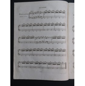 KOZELUCH Leopold Sonate op 19 Piano 4 mains ca1815