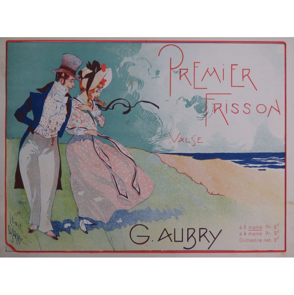 AUBRY Georges Premier Frisson Piano ca1898