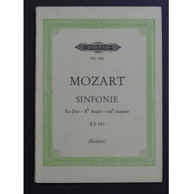 MOZART W. A. Sinfonie Symphonie Es Dur KV 543 Orchestre 1980