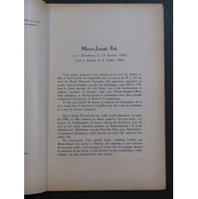 Marie-Joseph ERB Un Grand Musicien Français Sa Vie et Son Oeuvre 1948