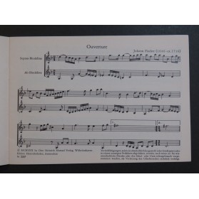 FISCHER Johann Musicalisches Divertissement I Recorder Flûtes à bec 1970