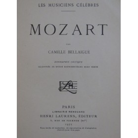 BELLAIGUE Camille Mozart Biographie Critique 1935