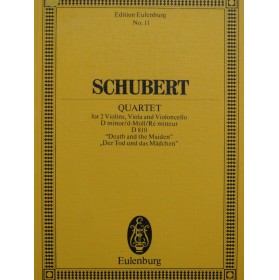 SCHUBERT Franz Quartet D minor D 810 Violon Alto Violoncelle