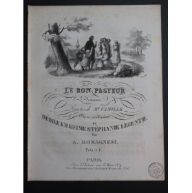 ROMAGNESI Antoine Le Bon Pasteur Chant Piano ca1830