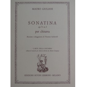 GIULIANI Mauro Sonatina op 71 No 3 Guitare 1972