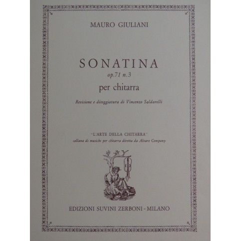 GIULIANI Mauro Sonatina op 71 No 3 Guitare 1972