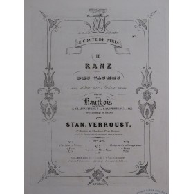 VERROUST Stanislas Le Ranz des Vaches op 40 Piano Hautbois ca1850