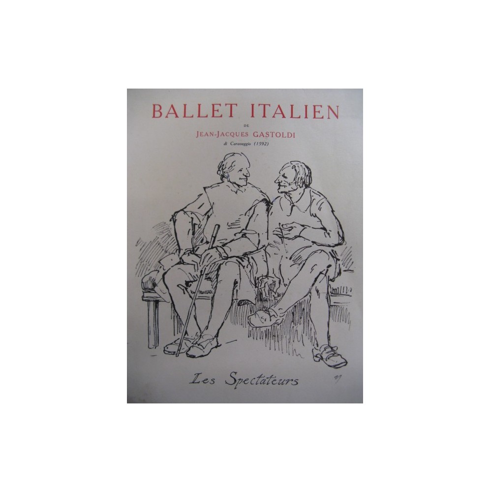 GASTOLDI J. J. Ballet Italien Chant Piano 1913