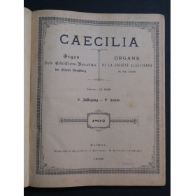 Caecilia 1892 à 1894 Chant Orgue 1894