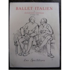 GASTOLDI J. J. Ballet Italien Chant Piano 1913