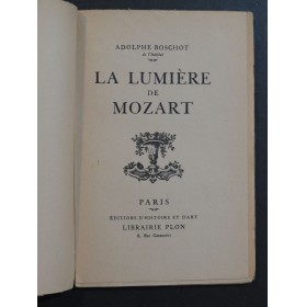 BOSCHOT Adolphe La Lumière de Mozart 1941