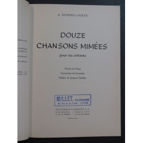 DOMMEL-DIÉNY A. Douze Chansons Mimées Chant Piano 1954