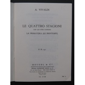 VIVALDI Antonio Le Quattro Stagioni Les 4 Saisons La Primavera Orchestre 1987