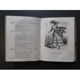 Almanach Chantant Chansons Françaises 1869 1870 1872 1873 1874