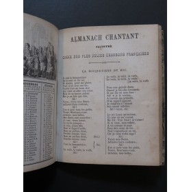 Almanach Chantant Chansons Françaises 1869 1870 1872 1873 1874