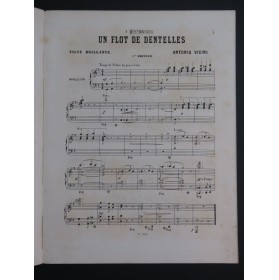 VICINI Antonio Un Flot de Dentelles Piano ca1884