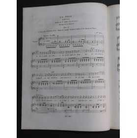 GRISAR Albert La Peur Chant Piano ca1840