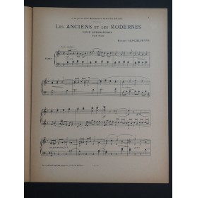 AESCHLIMANN Robert Les Anciens et les Modernes Piano ca1920