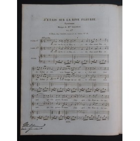 MALIBRAN Marie J'étais sur la rive fleurie Chant Piano ca1830