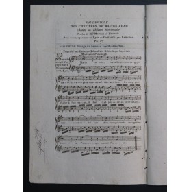 LEMOINE Vaudeville des Chevilles de Maître Adam Chant Guitare ca1820