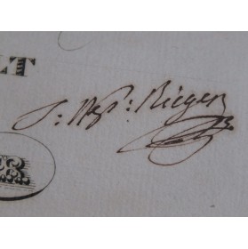 RIEGER Jean-Népomucène Marcia Religiosa op 58 Signature Piano ca1820