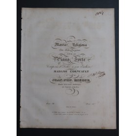 RIEGER Jean-Népomucène Marcia Religiosa op 58 Signature Piano ca1820