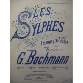 BACHMANN G. Les Sylphes Piano