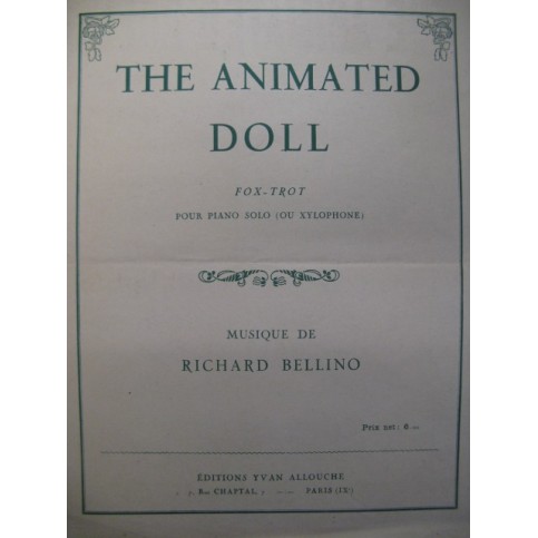 BELLINO Richard The Animated Doll Piano