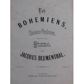 BLUMENTHAL Jacques Les Bohémiens Piano XIXe siècle