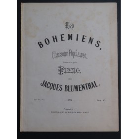 BLUMENTHAL Jacques Les Bohémiens Piano XIXe siècle