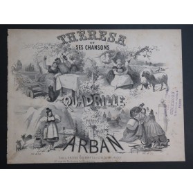 ARBAN Theresa et ses chansons Piano ca1865