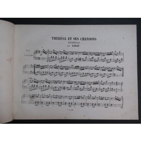 ARBAN Theresa et ses chansons Piano ca1865