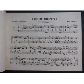 ARBAN L'Ile de Tulipatan J. Offenbach Quadrille Piano XIXe