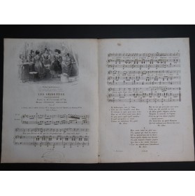 LHUILLIER Edmond Les Grisettes Chant Piano ca1830