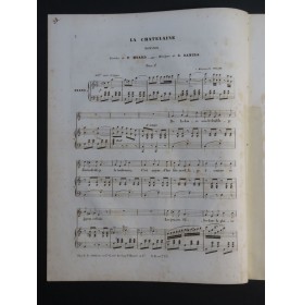 DANCLA Charles La Chatelaine Chant Piano ca1840