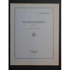 GALLOIS MONTBRUN R. Divertissement Piano Flûte 1965