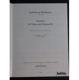 BEETHOVEN Sonatine Alto Violoncelle 1976