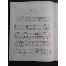 HÜNTEN François Air Italien sur La Niobe de Pacini op 65 Piano ca1830