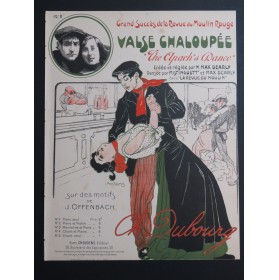 DUBOURG Ch. La Valse Chaloupée Jacques Offenbach Piano 1908