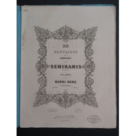 HERZ Henri Fantaisie sur Semiramis op 130 Piano ca1842