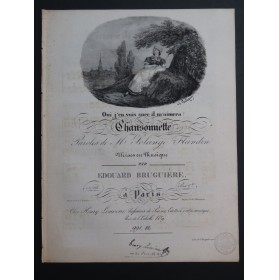 BRUGUIÈRE Edouard Oui j'en suis sûre il m'aimera Chant Piano ca1825